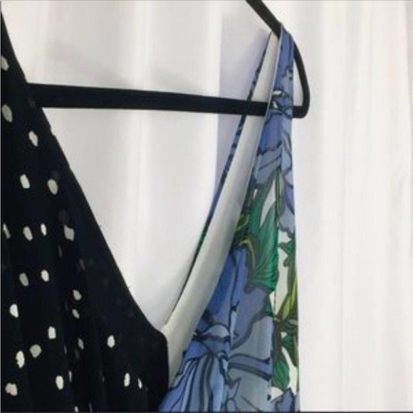 Sfw Periwinkle Black Contrasting Design Sleeveless Midi Length Dress XS - Picture 5 of 11